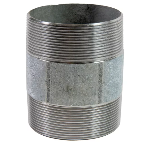 Pipe double nipple medium-duty galvanized